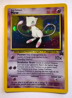 Mew Holo Wizards of the Coast Black Star Promo #9 Pokemon League 2000 SOLD AS IS - Image 1