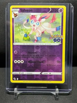 Sylveon 035/078 Holo Rare Pokemon 2022 Sword & Shield GO NM - Image 1