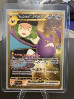 Pokemon Team Rocket's Crobat EX Gold Ultra Rare 242/182 Destined Rivals - Image 2