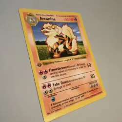 Pokemon TCG Arcanine (Arkani) Base Set 23/102 Regular 1st Edition - Image 1