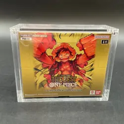 One Piece English The Best Premium Booster Box Sealed w/ Acrylic Case - Image 1