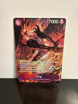 One Piece OP14 The Azure Sea’s Seven - King EB04-031 R Alternate Art ENGLISH - Image 1