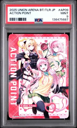 2025 UNION ARENA JPN UA45BT/TLR TO LOVE RU MEMORY OF HEROINES ACTION POINT PSA 9 - Image 1
