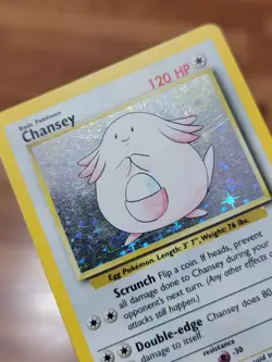 Chansey 3/102 - LP* Holo Rare - Base Set Pokemon Card - Image 2