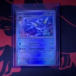 Pokemon Vaporeon Rare MASTERBALL Holo Card Sv: Prismatic Evolutions 022/131 - Image 1