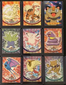 Vintage Pokemon Lot Topps 19 Cards Blue Label TV Animation 2 Holo Pikachu Meowth - Image 2