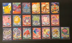 Vintage Pokemon Lot Topps 19 Cards Blue Label TV Animation 2 Holo Pikachu Meowth - Image 3