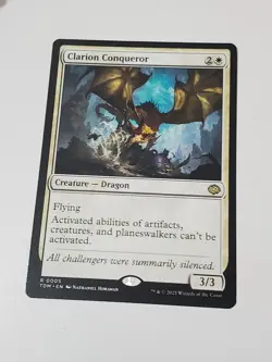 MTG - Clarion Conqueror - Tarkir: Dragonstorm Regular Rare Dragon - Image 1