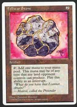 ***Fellwar Stone*** MTG Alternate 4th Edition Magic Kid Icarus - Image 1