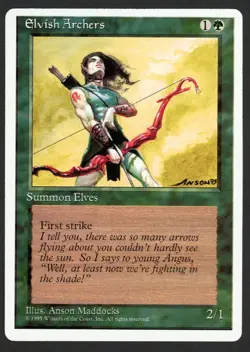***Elvish Archers*** MTG Alternate 4th Edition Magic Kid Icarus - Image 1