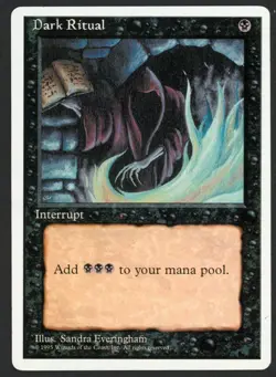 ***Dark Ritual*** MTG Alternate 4th Edition Magic Kid Icarus - Image 1