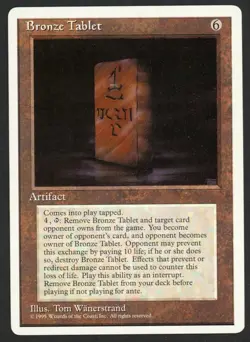 ***Bronze Tablet*** MTG Alternate 4th Edition Magic Kid Icarus - Image 1