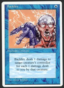 ***Backfire*** MTG Alternate 4th Edition Magic Kid Icarus - Image 1