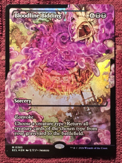 Bloodline Bidding (Showcase Foil) 0385 (M) MTG Lorwyn Eclipsed (ECL) MINT - Image 1