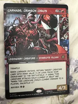 Carnage, Crimson Chaos (Borderless) Marvel's Spider-Man Foil - Image 1