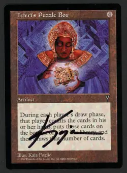 ***Teferi's Puzzle Box Signed*** MTG Visions Magic Kaja Foglio Kid Icarus - Image 1