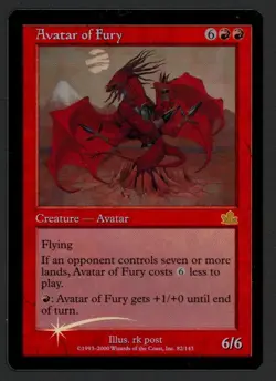 ***FOIL Avatar of Fury*** MTG Prophecy Magic Kid Icarus - Image 1
