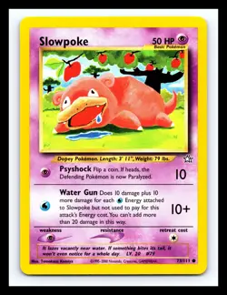 💥 Slowpoke # 47/111 Neo Genesis Pokemon Vintage Card 2000 - Non Holo - Image 1