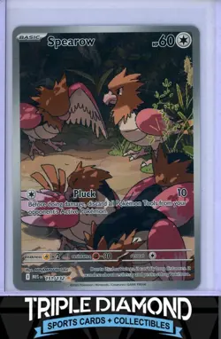 2025 Pokemon Mega Evolution #151/132 Spearow Illustration Rare FA L564 - Image 1