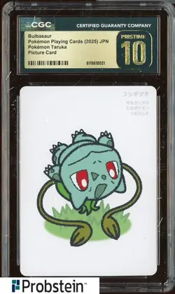 2025 Pokemon Japanese Takura Playing Cards Picture Card Bulbasaur CGC 10 #1 - Image 1