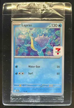 2024 Pokemon Stellar Crown Asia Exclusive Lapras 7-Eleven Promo 031/142 - Image 1