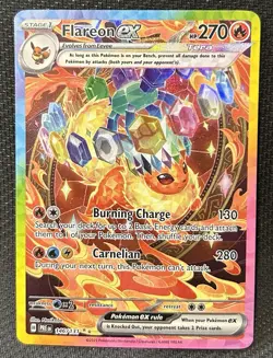 Pokemon TCG Flareon EX 146/131 Prismatic Evolution Special Illustration Rare NM - Image 1