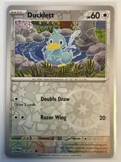 Ducklett #139/167 Rev foil Twilight Masquerade Pokemon 2024 NM - Image 1
