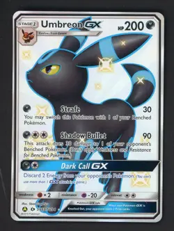 2019 Pokemon Sun & Moon Hidden Fates #SV69 Full Art Umbreon GX - Image 1