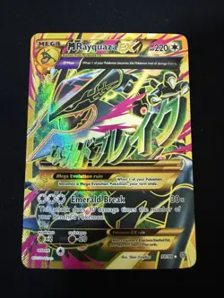 Pokemon M Rayquaza EX 98/98 Secret Rare Full Art – Ancient Origins – MP - Image 1