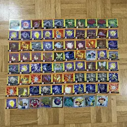 Lot of 79 Total Artbox Series 1 Pokemon Stickers 1999 Vintage - Image 1