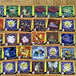 Lot of 79 Total Artbox Series 1 Pokemon Stickers 1999 Vintage - Image 4