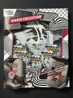 2 Pokemon Black Bolt White Flare Unova Mini Tins & White Flare Binder Collection - Image 1