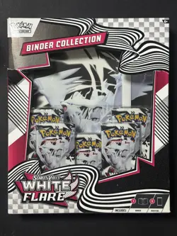 2 Pokemon Black Bolt White Flare Unova Mini Tins & White Flare Binder Collection - Image 2