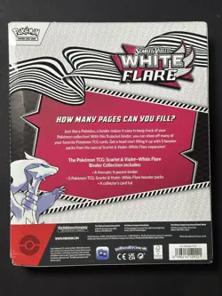 2 Pokemon Black Bolt White Flare Unova Mini Tins & White Flare Binder Collection - Image 3