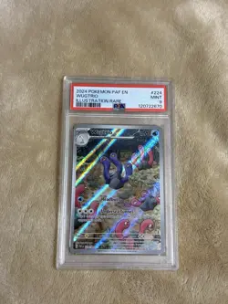 2024 Pokemon SV Paldean Fates PAF en Wugtrio #224/091 PSA 9 Mint - Image 1