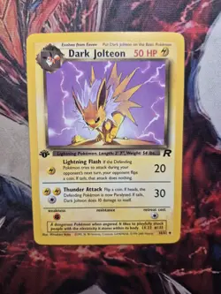 Dark Jolteon - 1st Edition - 38/82 Team Rocket - Pokemon TCG WOTC 2000 - LP - Image 1