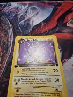 Dark Jolteon - 1st Edition - 38/82 Team Rocket - Pokemon TCG WOTC 2000 - LP - Image 2