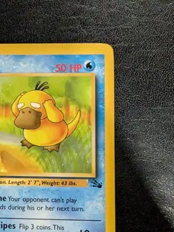 Psyduck First Edition NM Pokemon 53/62 Fossil Regular - Image 3
