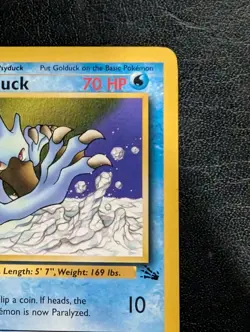 Golduck First Edition NM Pokemon 35/62 Fossil Regular - Image 3