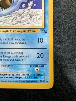 Golduck First Edition NM Pokemon 35/62 Fossil Regular - Image 4