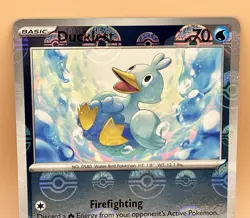 Ducklett [Poke Ball] 025/086 – White Flare Reverse Holo – NM – 2025 Pokemon TCG - Image 3
