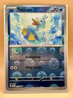 Ducklett [Poke Ball] 025/086 – White Flare Reverse Holo – NM – 2025 Pokemon TCG - Image 5