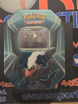 Pokemon TCG Triple Whammy Darkrai Promo 3 Pack Booster Tin Factory Sealed - Image 1