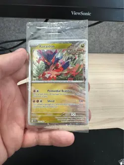 Koraidon 119/162 Sealed Stamped Cosmos Holo EB Games Promo Pokemon TCG - Image 1