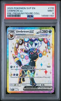 PSA 9 POKEMON PROMO PRISMATIC EVOLUTIONS ESPEON EX 175 & UMBREON EX 176 SEQUENTI - Image 4