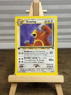 Pokemon TCG Ursaring Neo Discovery 2001 34 Regular 1st edition Rare NM - Image 1