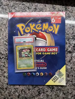 2000 Pokemon Black Star Promo Venusaur PSA 7.5 with Nintendo Manual - Image 3