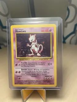BEAUTIFUL CONDITION Mewtwo Base Set Unlimited Holo 10/102 Pokemon TCG - Image 1