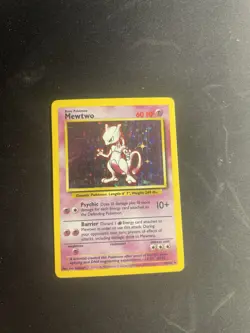 BEAUTIFUL CONDITION Mewtwo Base Set Unlimited Holo 10/102 Pokemon TCG - Image 3