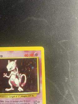 BEAUTIFUL CONDITION Mewtwo Base Set Unlimited Holo 10/102 Pokemon TCG - Image 4